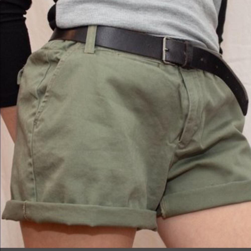 Olive shorts
